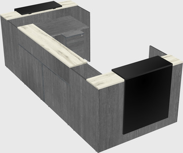 Reception desk u-shape