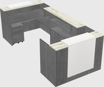 Reception desk u-shape