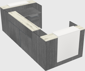 Reception desk u-shape