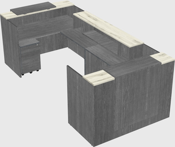 Reception desk u-shape