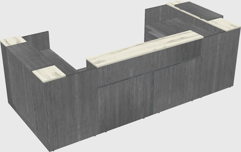 Reception desk u-shape