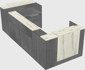 Reception desk u-shape
