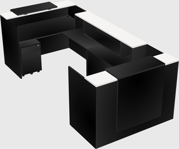 Reception desk u-shape