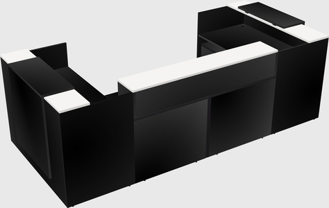Reception desk u-shape