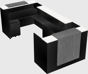 Reception desk u-shape