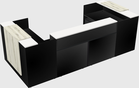 Reception desk u-shape