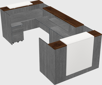 Reception desk u-shape