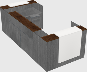 Reception desk u-shape