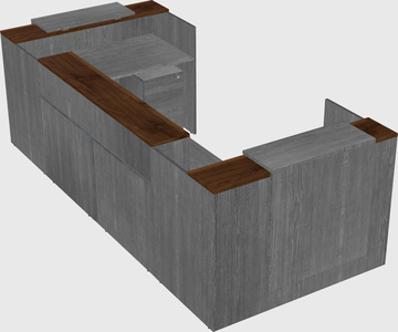 Reception desk u-shape