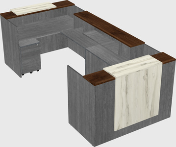 Reception desk u-shape