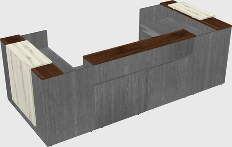 Reception desk u-shape