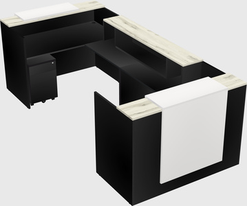 Reception desk u-shape