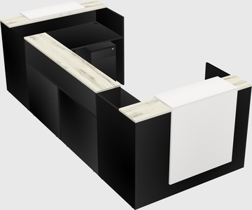 Reception desk u-shape
