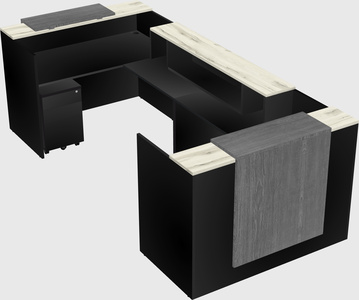 Reception desk u-shape