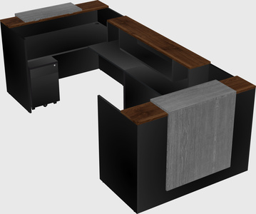 Reception desk u-shape