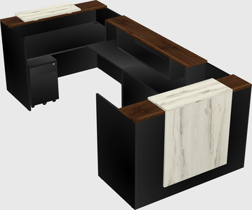 Reception desk u-shape