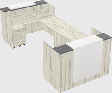 Reception desk u-shape