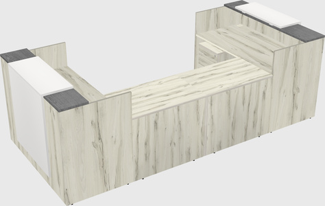 Reception desk u-shape