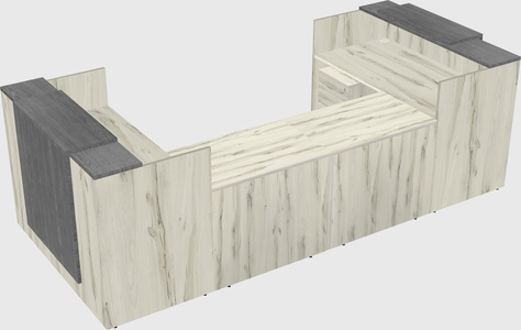 Reception desk u-shape