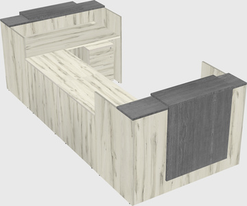 Reception desk u-shape