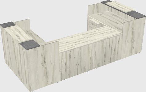 Reception desk u-shape