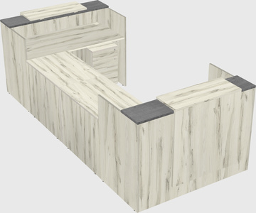 Reception desk u-shape