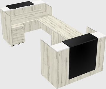 Reception desk u-shape