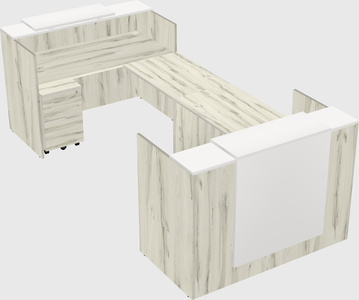 Reception desk u-shape