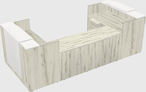 Reception desk u-shape
