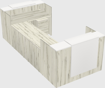 Reception desk u-shape
