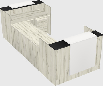 Reception desk u-shape