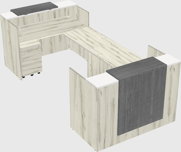 Reception desk u-shape