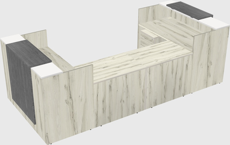 Reception desk u-shape