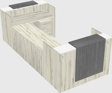 Reception desk u-shape