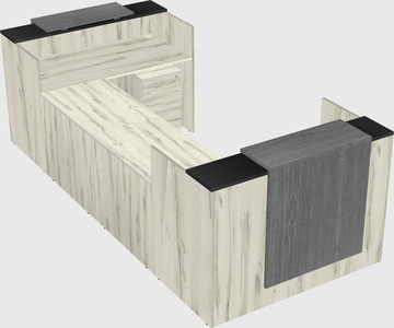 Reception desk u-shape