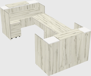 Reception desk u-shape