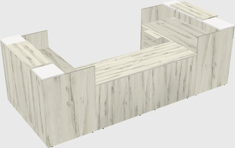Reception desk u-shape