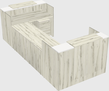 Reception desk u-shape