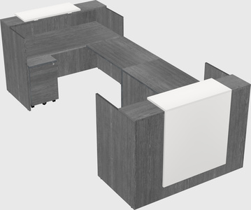 Reception desk u-shape