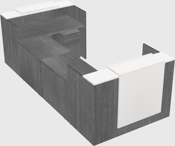 Reception desk u-shape