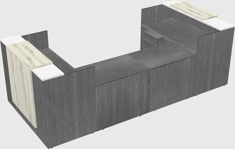 Reception desk u-shape