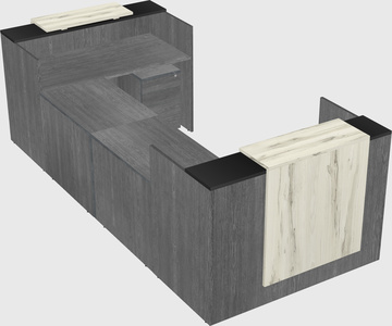 Reception desk u-shape