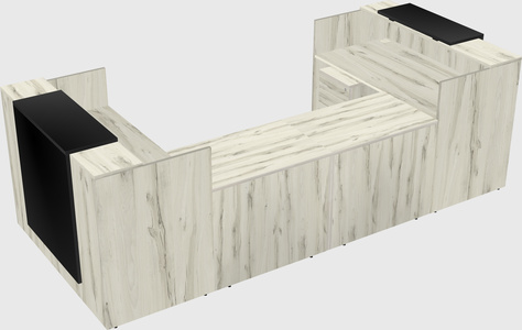 Reception desk u-shape