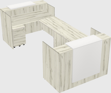 Reception desk u-shape