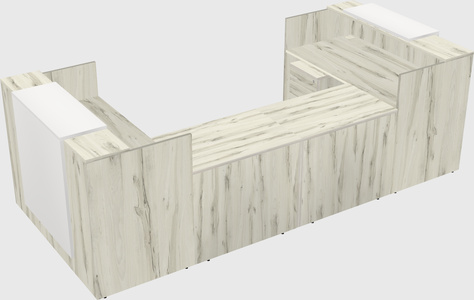 Reception desk u-shape