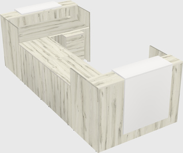 Reception desk u-shape