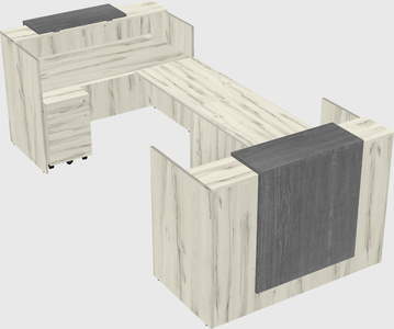 Reception desk u-shape