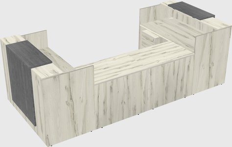 Reception desk u-shape