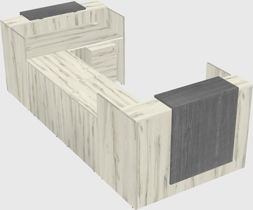 Reception desk u-shape