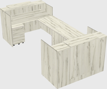 Reception desk u-shape